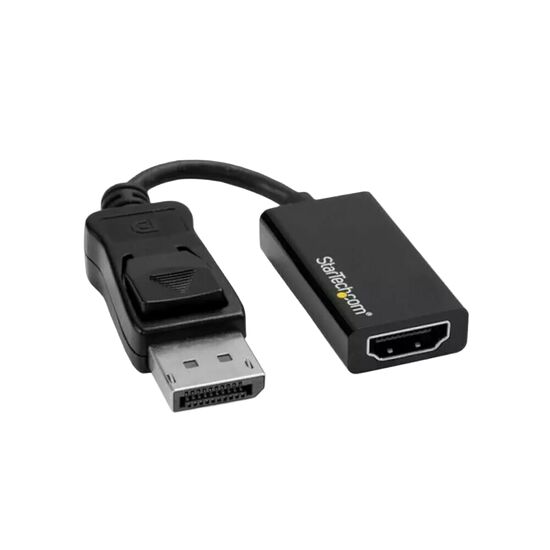 Câble adaptateur StarTech.com permettant de connecter un périphérique via un port DisplayPort vers un port HDMI.