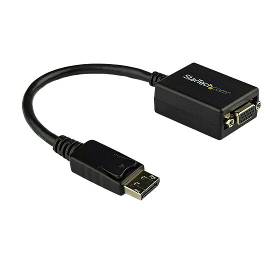 Câble adaptateur StarTech.com avec un connecteur HDMI mâle et un port VGA femelle pour relier un PC à un écran.