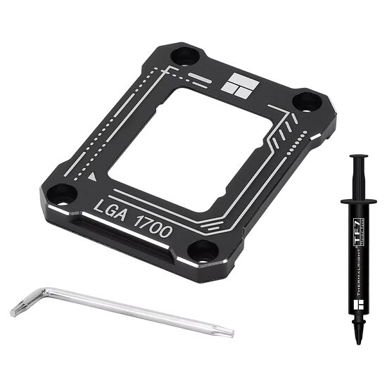 Support de montage LGA 1700 noir avec une clé Allen et une seringue de pâte thermique Thermalright TF7.
