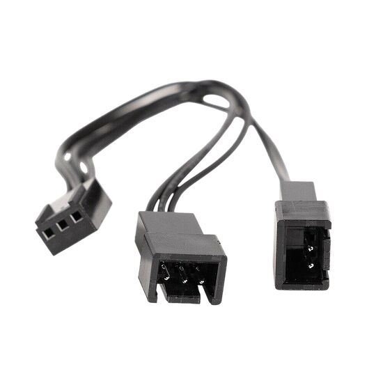 Câble d'alimentation SATA noir avec deux connecteurs femelles pour composants PC.