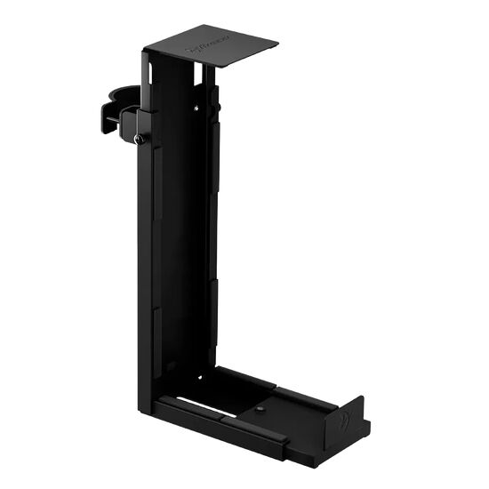 Support de fixation vertical noir pour carte graphique, conçu pour maintenir la carte en place dans un boîtier PC.