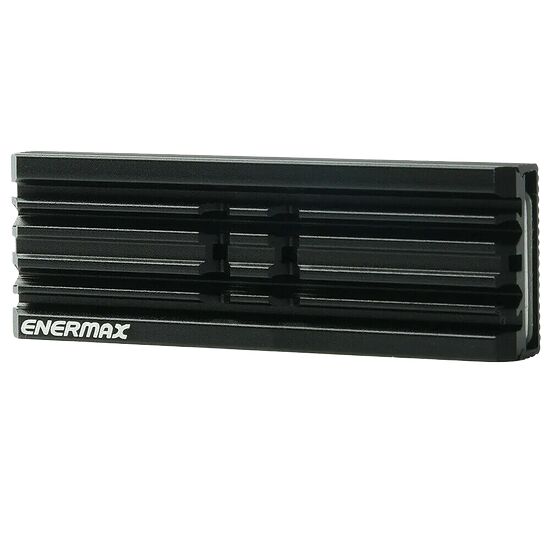 Rail de montage noir de la marque Enermax, conçu pour fixer des accessoires sur un boîtier PC.