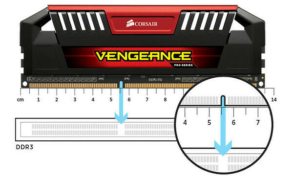 DDR3 Corsair Vengeance Pro Rouge - 16 Go (2 x 8 Go) 1600 MHz - CAS 9 (image:2)