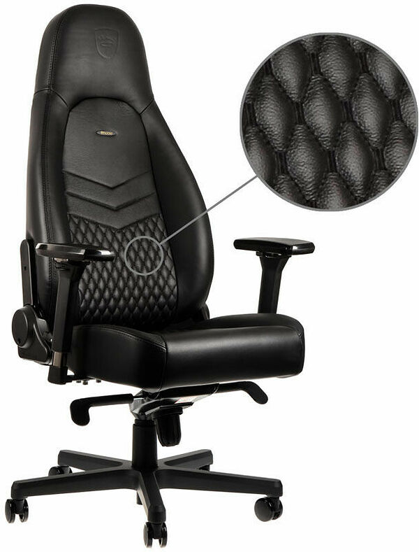 Noblechairs Icon Leather - Noir (image:3)