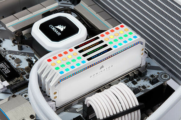 DDR4 Corsair Dominator Platinum RGB Blanc - 32 Go (4 x 8 Go) 3200 MHz - CAS 16 (image:3)