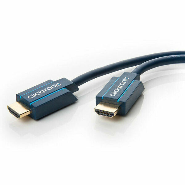 Clicktronic CÃ¢ble HDMI 2.0 - Noir - 2 m (image:2)