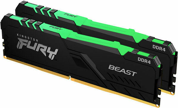 DDR4 Kingston Fury Beast RGB - 16 Go (2 x 8 Go) 3200 MHz - CAS 16 (image:2)