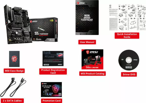 Kit évo AMD Ryzen 7 5800X + MSI MAG B550 TORPEDO + 16 Go - Kit d