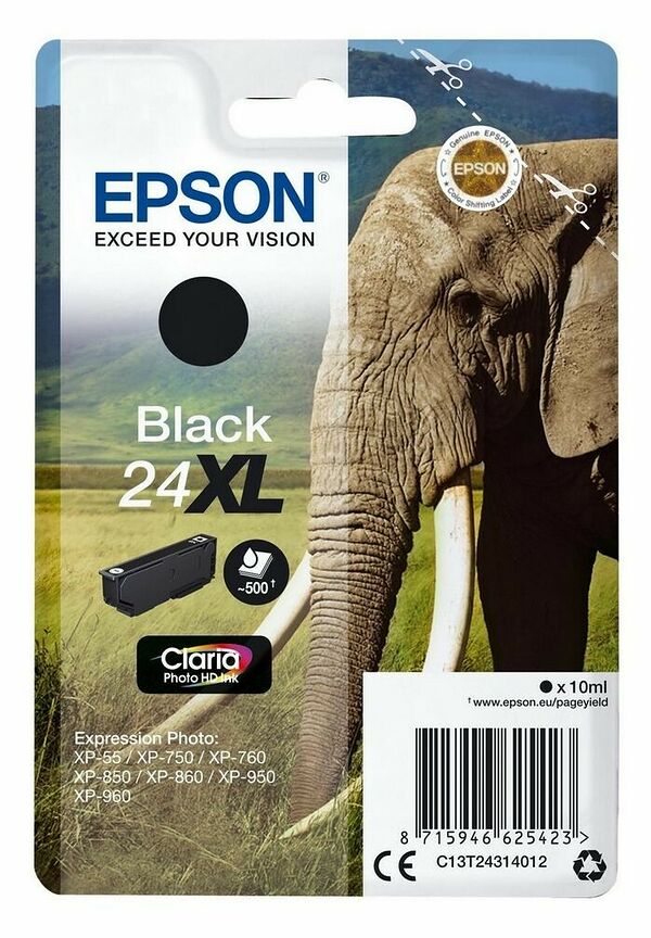 Epson Elephant 24XL Noir (image:2)