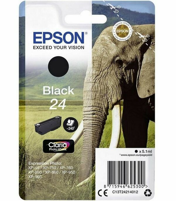 Epson Elephant 24 Noir (image:2)