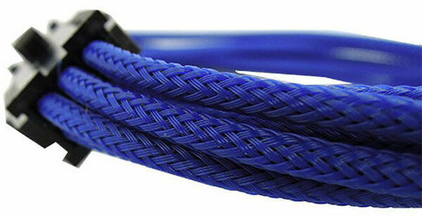 Gelid Câble rallonge tressé PCI-E 6 broches - 30 cm - Bleu (image:2)