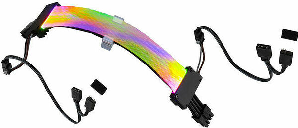 Gelid Astra Câble rallonge tressé PCI-E 8 broches - 30 cm - ARGB (image:2)