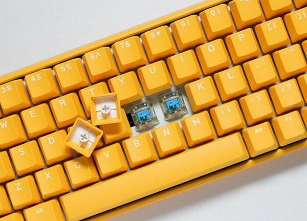 Ducky Channel One 3 Yellow (Cherry MX Clear) (AZERTY) (image:2)