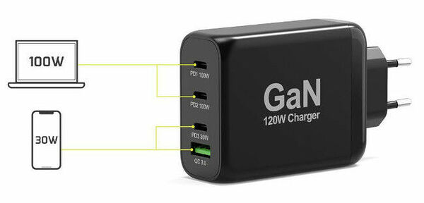 PORT Connect GAN Charger USB Type-C (120W) (image:2)