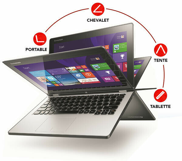 Lenovo Yoga 2 11, 11.6 pouces HD Tactile (image:1)
