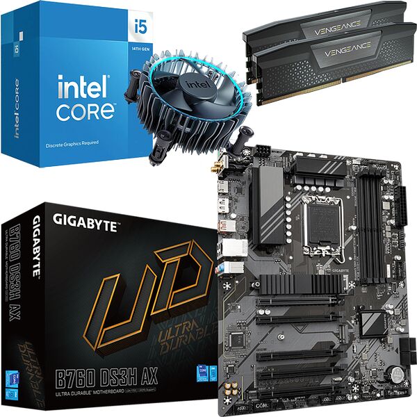 Kit Ã©vo Core i5 14400F + B760 DS3H AX + 32 Go (image:1)
