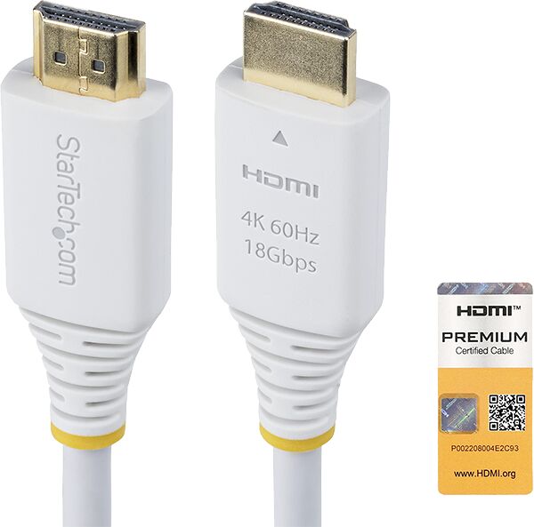 Startech CÃ¢ble HDMI 2.0 - Blanc - 1.8 m (image:2)