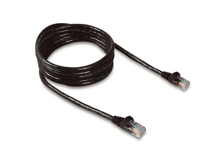 Câble réseau RJ45 CAT6 STP anti accros, 50cm, Noir, Belkin (image:1)