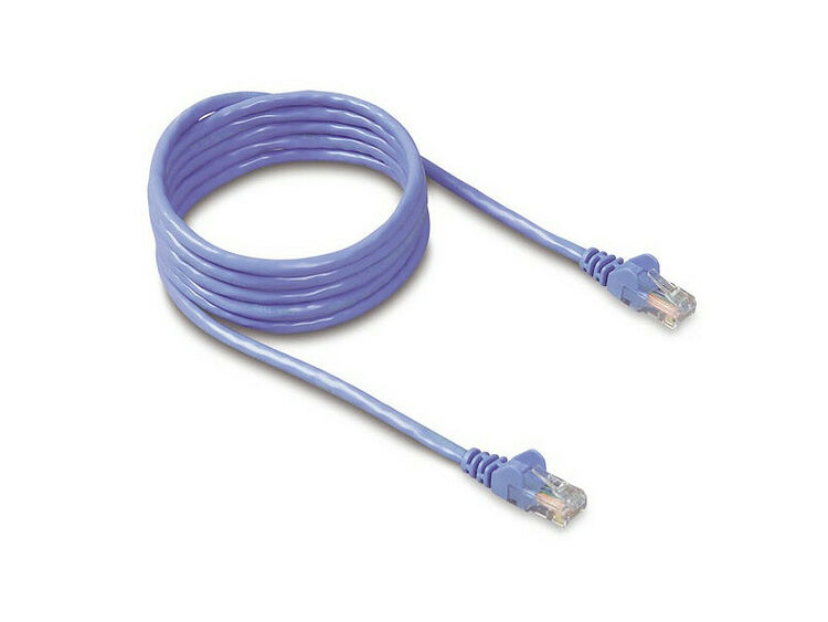Câble réseau RJ45 CAT6 STP anti accros, 5m, Bleu, Belkin (image:1)