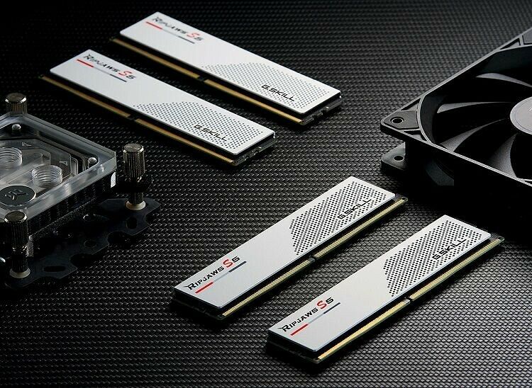 DDR5 G.Skill RipJaws S5 Blanc - 32 Go (2 x 16 Go) 5600 MHz - CAS 28 (image:2)
