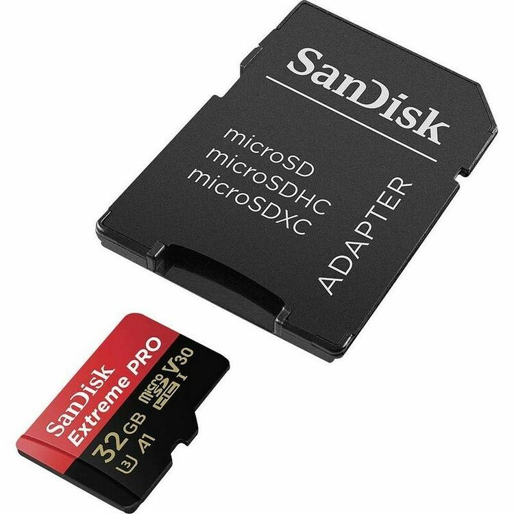 Carte Mémoire Micro SDHC Sandisk Extreme Pro, 32 Go, Classe 10 + Adaptateur SD (image:2)