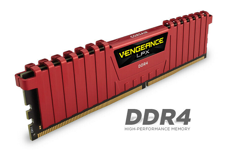 DDR4 Corsair Vengeance LPX Rouge - 8 Go 2666 MHz - CAS 16 (image:2)