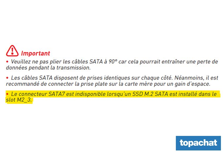 SATA occupé