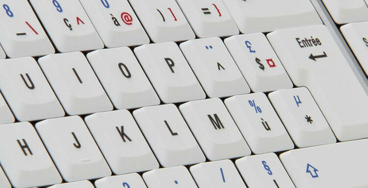 LogicKeyboard Premium Slimline PC Keyboard (AZERTY) (image:2)