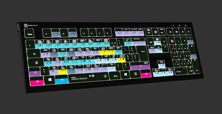 LogicKeyboard DaVinci Resolve - PC ASTRA 2 Backlit Keyboard (AZERTY) (image:2)