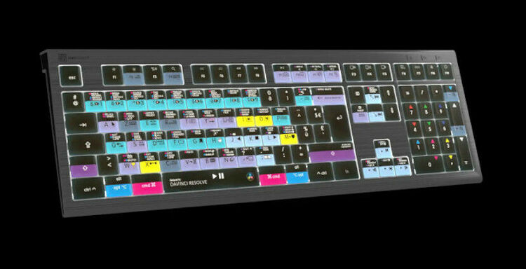 LogicKeyboard DaVinci Resolve - Mac ASTRA 2 Backlit Keyboard (AZERTY) (image:2)