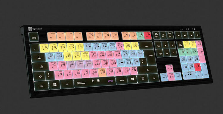 LogicKeyboard Pro Tools - PC ASTRA 2 Backlit Keyboard (AZERTY) (image:2)