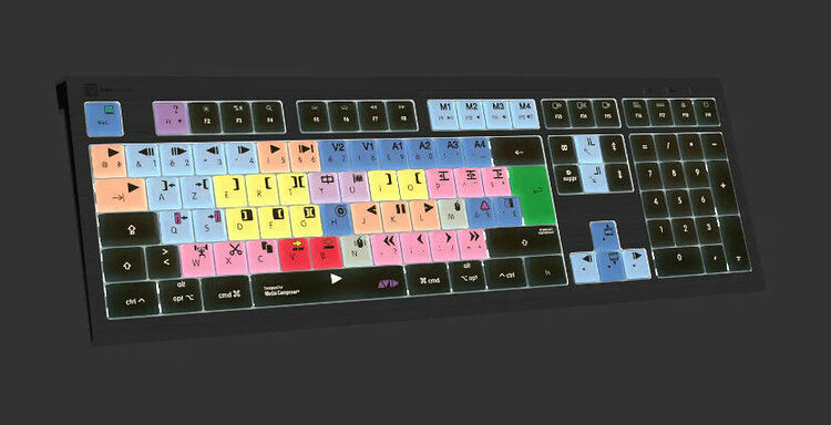 LogicKeyboard Media Composer - Mac ASTRA 2 Backlit Keyboard (AZERTY) (image:2)