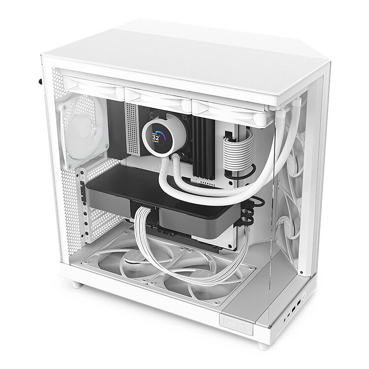 NZXT Boîtier d'ordinateur H6 Flow Blanc