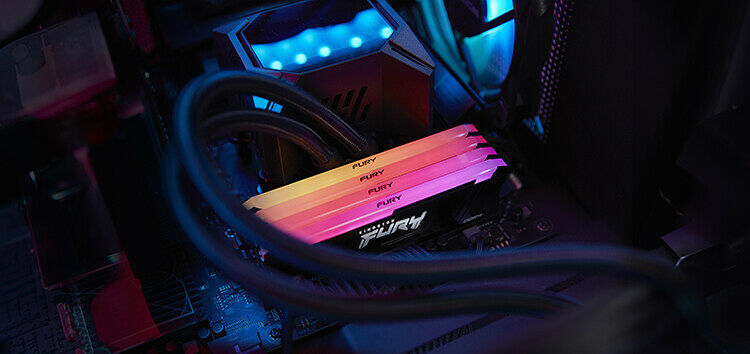 DDR4 Kingston Fury Beast RGB - 16 Go (8 x 2 Go) 3200 MHz - CAS 16 (image:2)