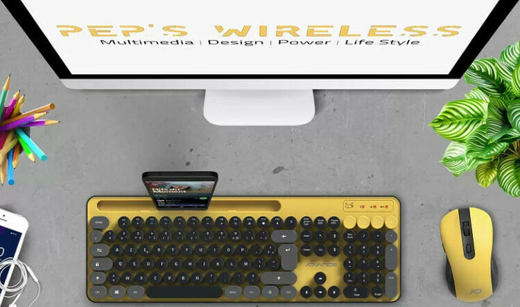 Advance Pep's Wireless - Jaune (AZERTY) (image:2)
