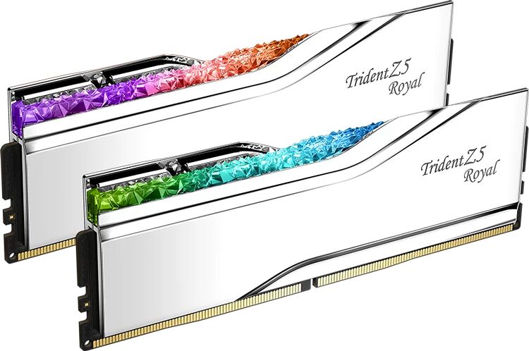 DDR5 G.Skill Trident Z5 Royal Argent - 32 Go (2 x 16 Go) 6800 MHz - CAS 34 (image:2)