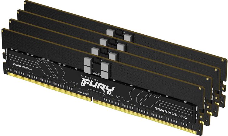 DDR5 ECC Kingston Fury Renegade Pro - 128 Go (4 x 32 Go) 6400 MHz - CAS 32 (image:2)