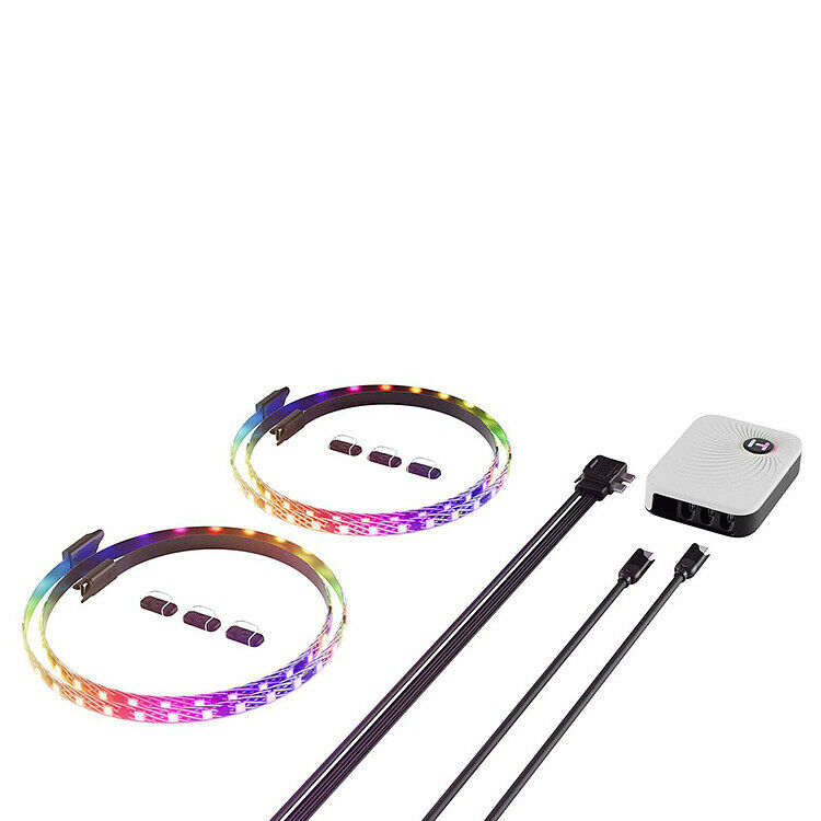 Hyte LS30 qRGB Light Strips + contrÃ´leur NP50 (Pack de 2) (image:2)