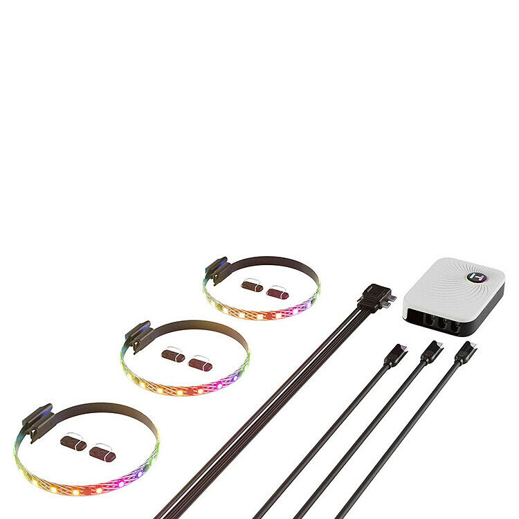 Hyte LS10 qRGB Light Strips + contrÃ´leur NP50 (Pack de 3) (image:2)