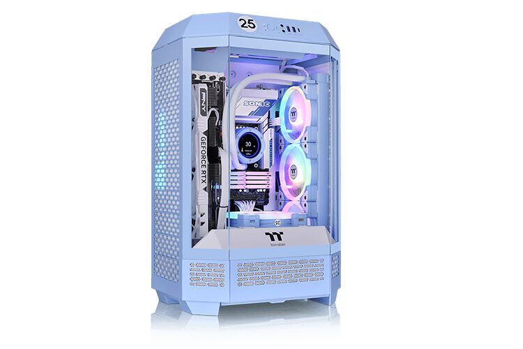 Thermaltake The Tower 300 - Bleu (image:2)