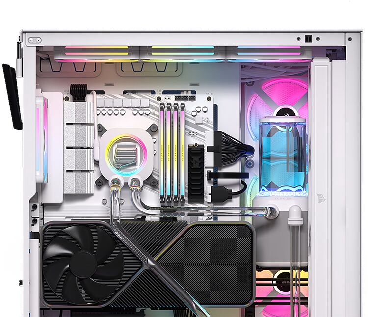 Corsair Hydro X iCue Link XH405i RGB - Blanc (image:2)