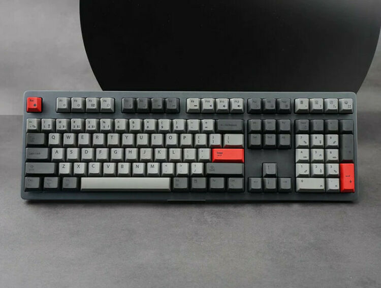 The Keyboard House Pine Pro MX Red - Gris (AZERTY) (image:2)