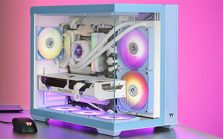 Thermaltake View 380 TG ARGB - Bleu (image:2)