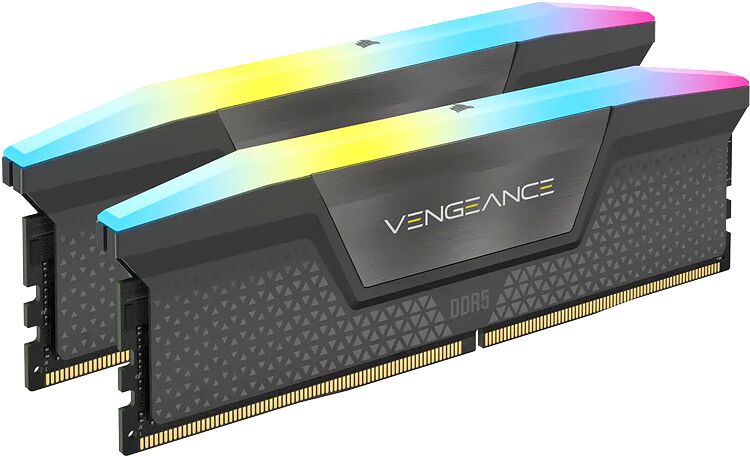 DDR5 Corsair Vengeance RGB Gris - 32 Go (2 x 16 Go) 6400 MHz - CAS 36 (image:3)