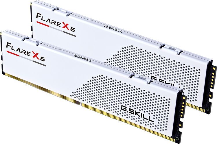 DDR5 G.Skill Flare X5 Blanc - 48 Go (2 x 24 Go) 6000 MHz - CAS 30 (image:2)