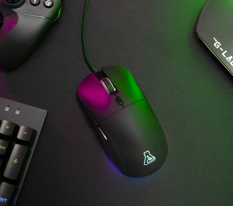 The G-Lab Kult Cobalt Mouse Gaming Con Filo – 12800 DPI, RGB, 6 Pulsanti Programmabili, Leggero 80g, Per PC/PS4/PS5