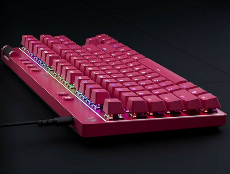 Logitech G PRO X TKL Rapid Linear - Rose (AZERTY) (image:2)