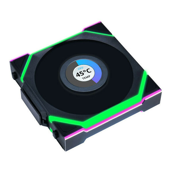 Lian Li Uni Fan SL Wireless LCD Noir - 120 mm (Pack de 3)