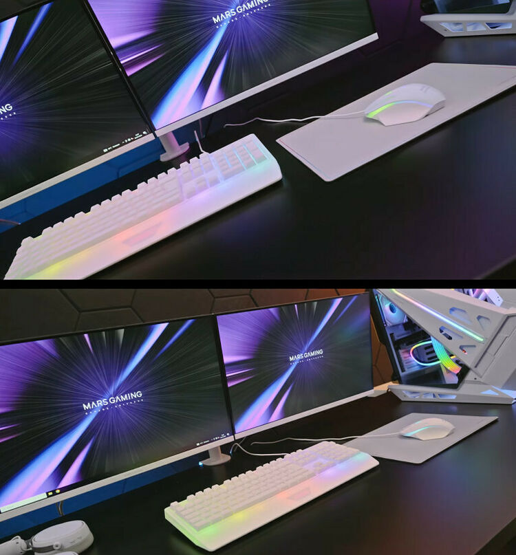 Mars Gaming MCP124 - (Blanc) (AZERTY) (image:2)