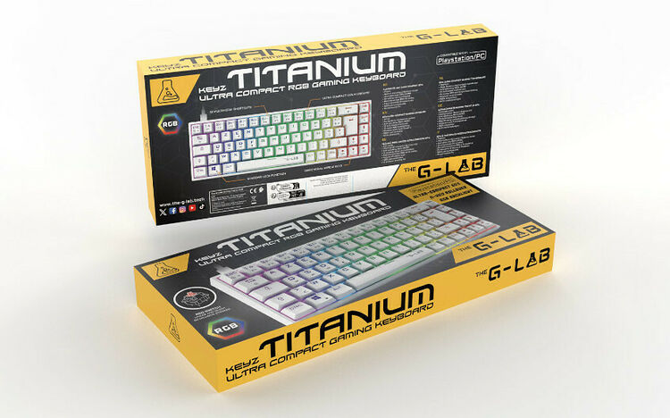 The G-Lab Keyz Titanium - Blanc (AZERTY) (image:2)